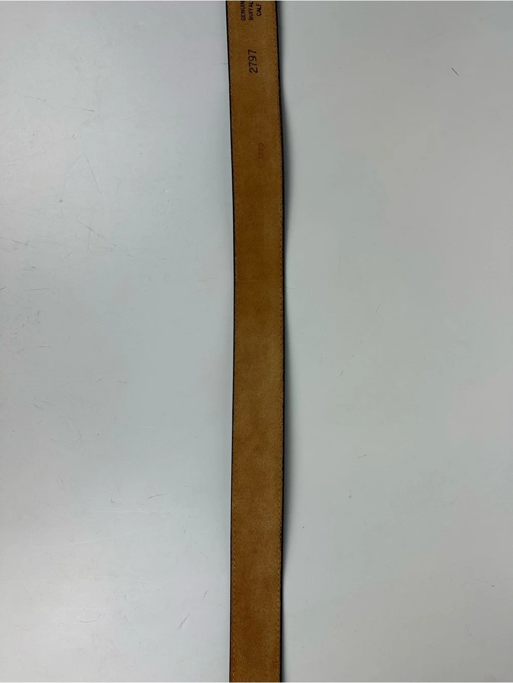 Leather Western-Style Red Belt with Silver Buckle